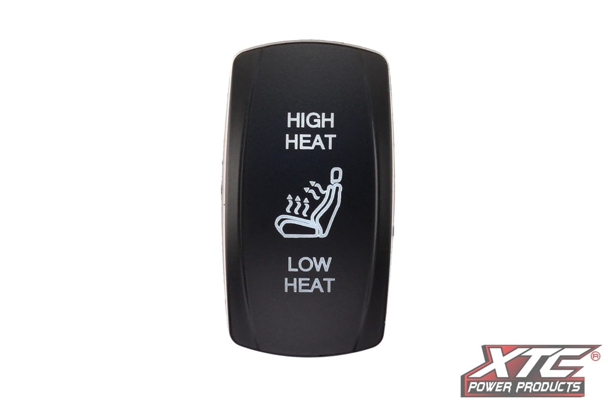 Photo of XTC High/Low Heated Seat Contra V Rocker Switch Cover by XTC Power Products - Premium Rocker Switches for UTVs / Side by Sides