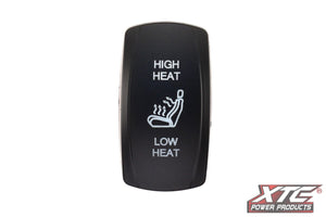 XTC High/Low Heated Seat Contra V Rocker Switch Cover