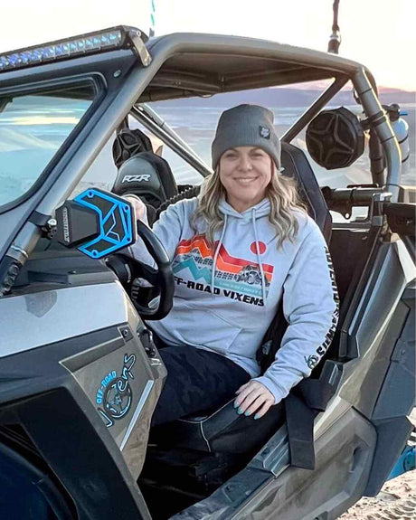 Photo of SXS Adventure Unisex Pullover Hoodie by OFF-ROAD VIXENS CLOTHING CO. - Premium Ladies Hoodies for UTVs / Side by Sides