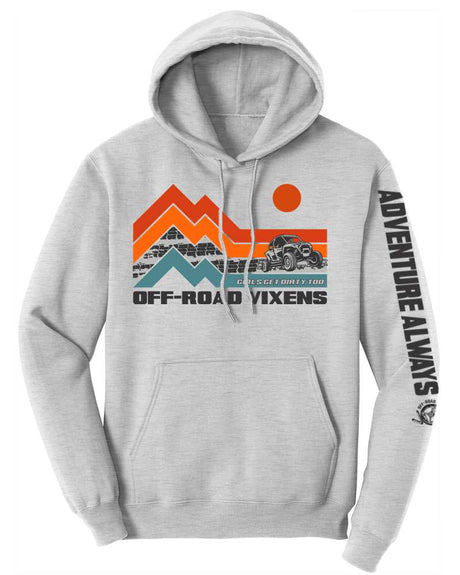 Photo of SXS Adventure Unisex Pullover Hoodie by OFF-ROAD VIXENS CLOTHING CO. - Premium Ladies Hoodies for UTVs / Side by Sides