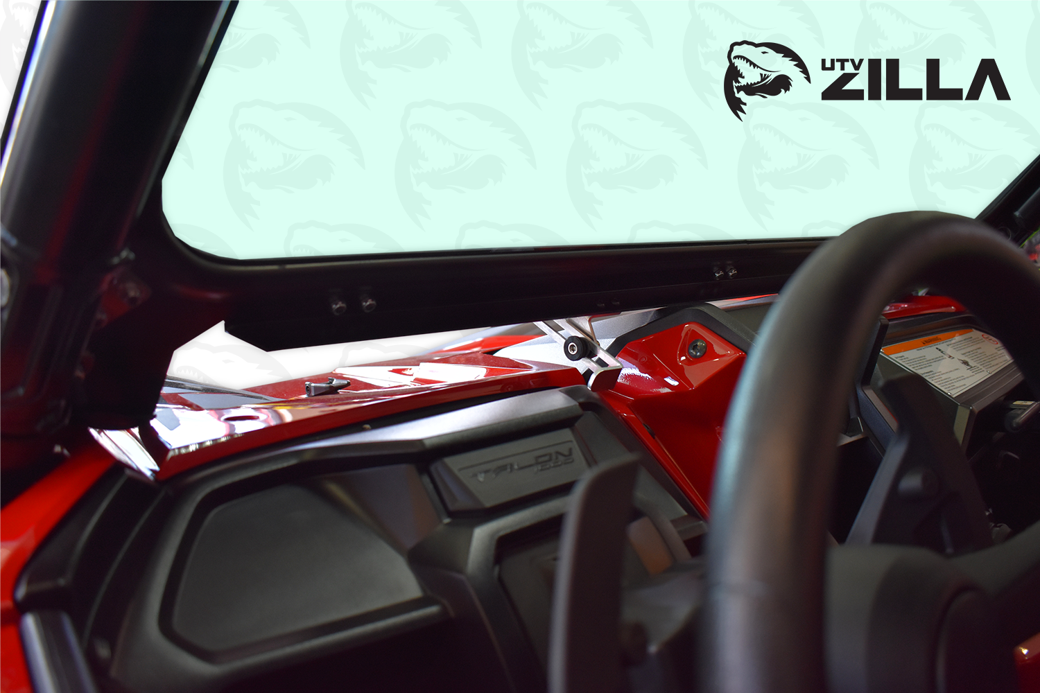 Photo of Vented Honda Talon Full Glass Windshield With Wiper by UTVZILLA - Premium for UTVs / Side by Sides