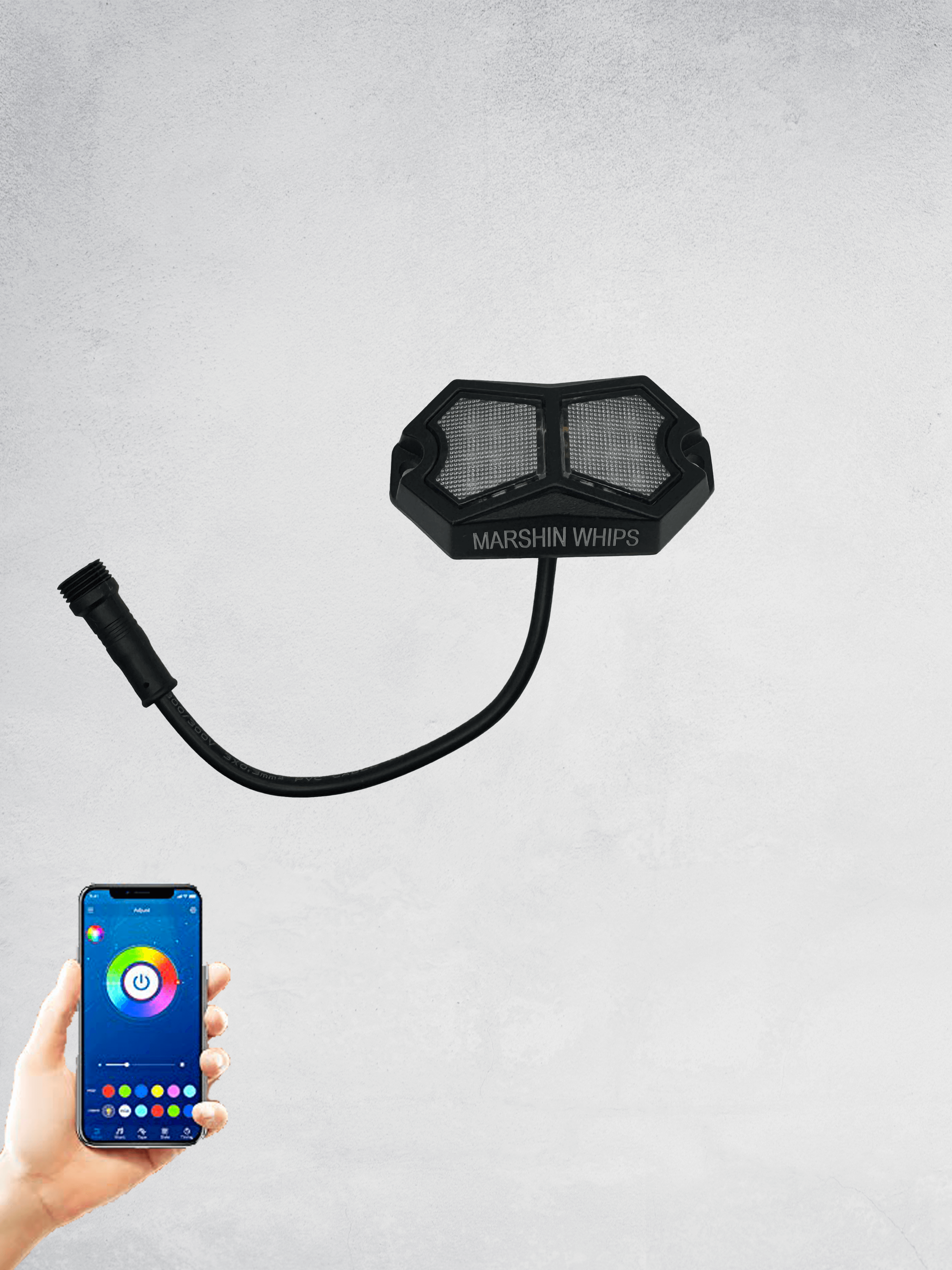 Photo of Rosewell X-1 Rocklights x8 (Kit) by Marshin Whips - Premium Rock Lights for UTVs / Side by Sides