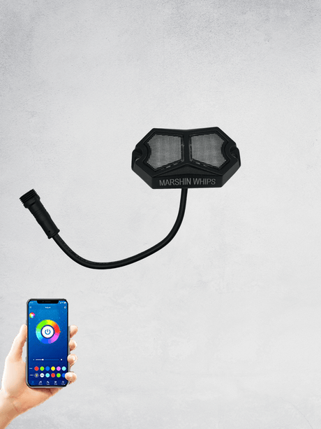Photo of Rosewell X-1 Rocklights x8 (Kit) by Marshin Whips - Premium Rock Lights for UTVs / Side by Sides
