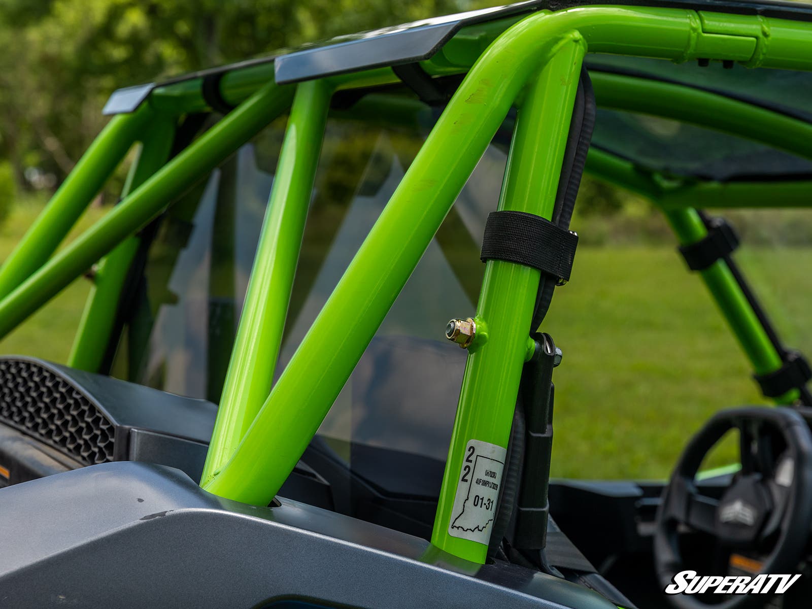 Photo of SuperATV Arctic Cat Wildcat XX Tinted Rear Windshield by SuperATV - Premium Windshields for UTVs / Side by Sides
