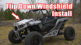 Photo of SuperATV Polaris RZR S 1000 Scratch Resistant Flip Down Windshield by SuperATV - Premium Windshields for UTVs / Side by Sides