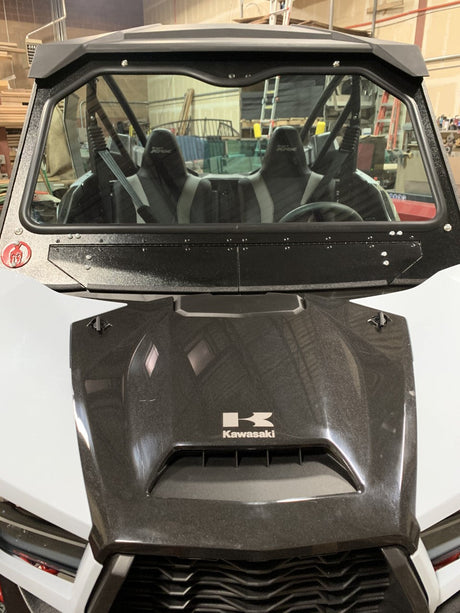 Photo of KAWASAKI TERYX KRX1000 FRONT WINDSHIELD 2020+ by Dirt Warrior Accessories - Premium WINDSHIELD for UTVs / Side by Sides