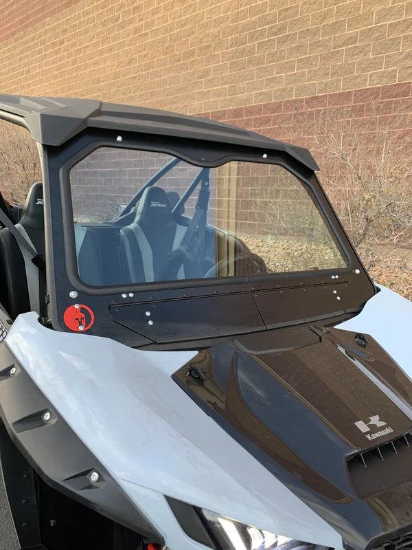 Photo of Kawasaki Teryx KRX 1000 Full Glass Windshield (2020+) by Dirt Warrior Accessories - Premium Windshields for UTVs / Side by Sides