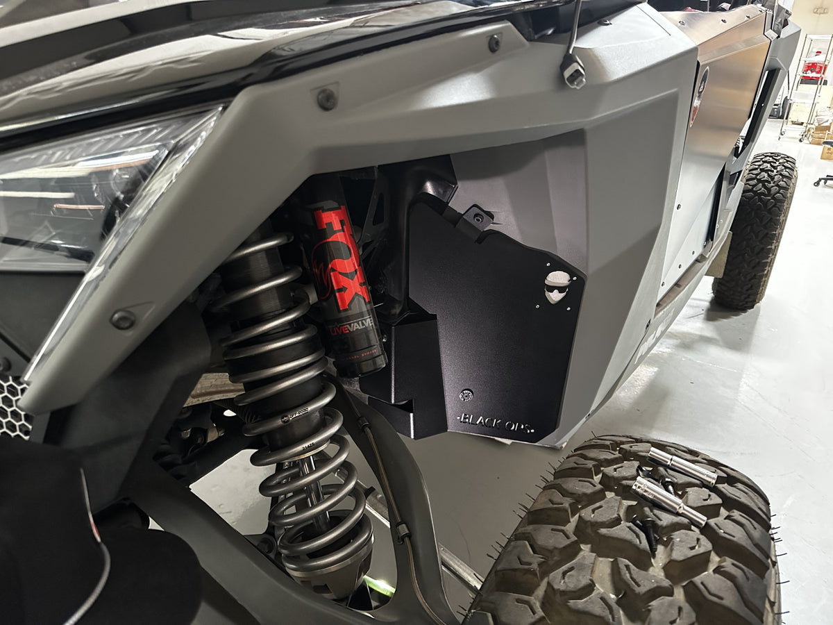 Polaris Pro R / Turbo R Inner Fender Guards - 1/8" Steel