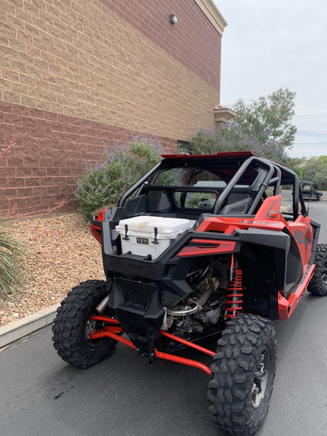 Photo of POLARIS RZR PRO XP / TURBO R REAR WINDSHIELD TO FIT WITH W/ROCKFORD FOSGATE SYSTEM 2020-24 by Dirt Warrior Accessories - Premium WINDSHIELD for UTVs / Side by Sides