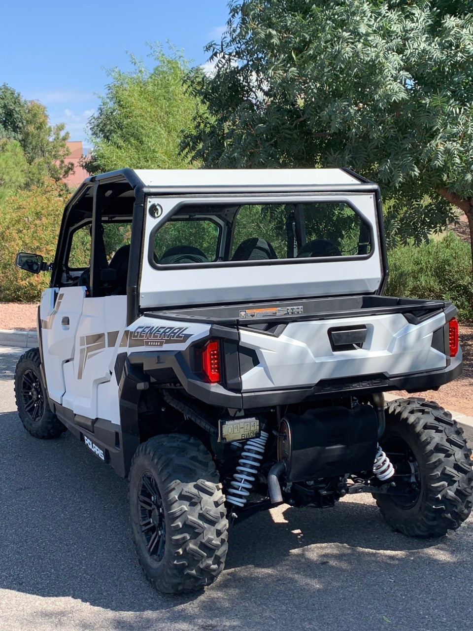 Photo of POLARIS GENERAL REAR WINDSHIELD 2016+ by Dirt Warrior Accessories - Premium WINDSHIELD for UTVs / Side by Sides