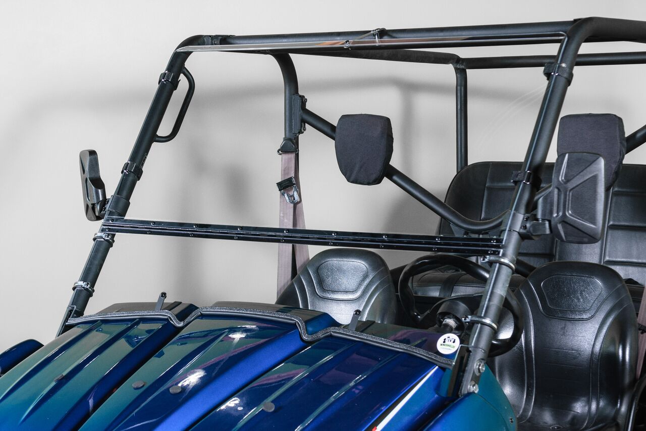 Photo of TK00885 2008-2009 KAWASAKI TERYX 2 SEATER TILTING UTV WINDSHIELD - SCRATCH RESISTANT 1/4" - FOR SOFT OR NO TOP by TerraRider UTV Windshields & Accessories - Premium for UTVs / Side by Sides