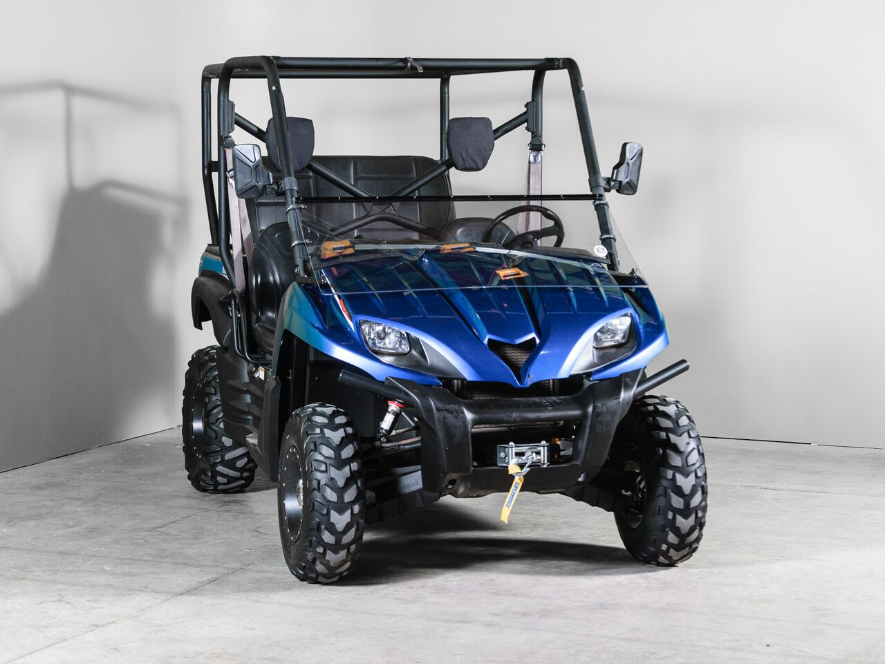 Photo of TK00885 2008-2009 KAWASAKI TERYX 2 SEATER TILTING UTV WINDSHIELD - SCRATCH RESISTANT 1/4" - FOR SOFT OR NO TOP by TerraRider UTV Windshields & Accessories - Premium for UTVs / Side by Sides