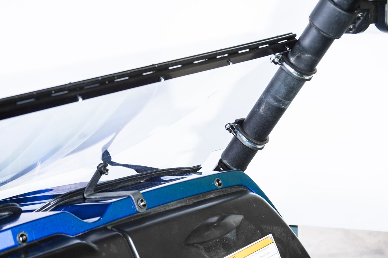 Photo of TK00884 2008-2009 KAWASAKI TERYX 2 SEATER TILTING UTV WINDSHIELD - SCRATCH RESISTANT 3/16" - FOR SOFT OR NO TOP by TerraRider UTV Windshields & Accessories - Premium for UTVs / Side by Sides