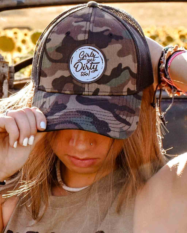 Photo of Tornado Low Profile Trucker Hat - Camo by OFF-ROAD VIXENS CLOTHING CO. - Premium Apparel & Accessories for UTVs / Side by Sides
