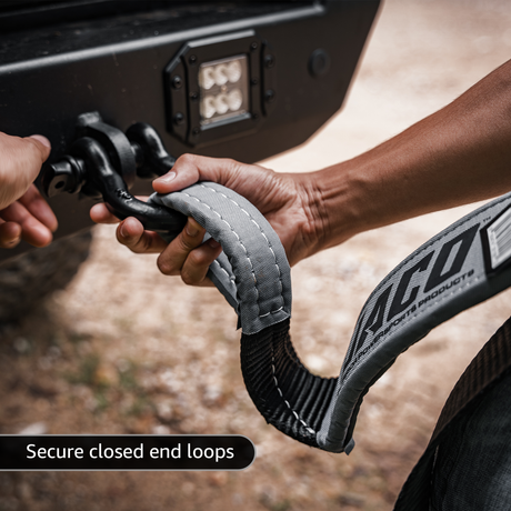 Photo of TowPro™ Recovery Tow Strap | Off Road 4x4 Towing Rope (31,542 lbs) by JACO - Premium Recovery Gear for UTVs / Side by Sides