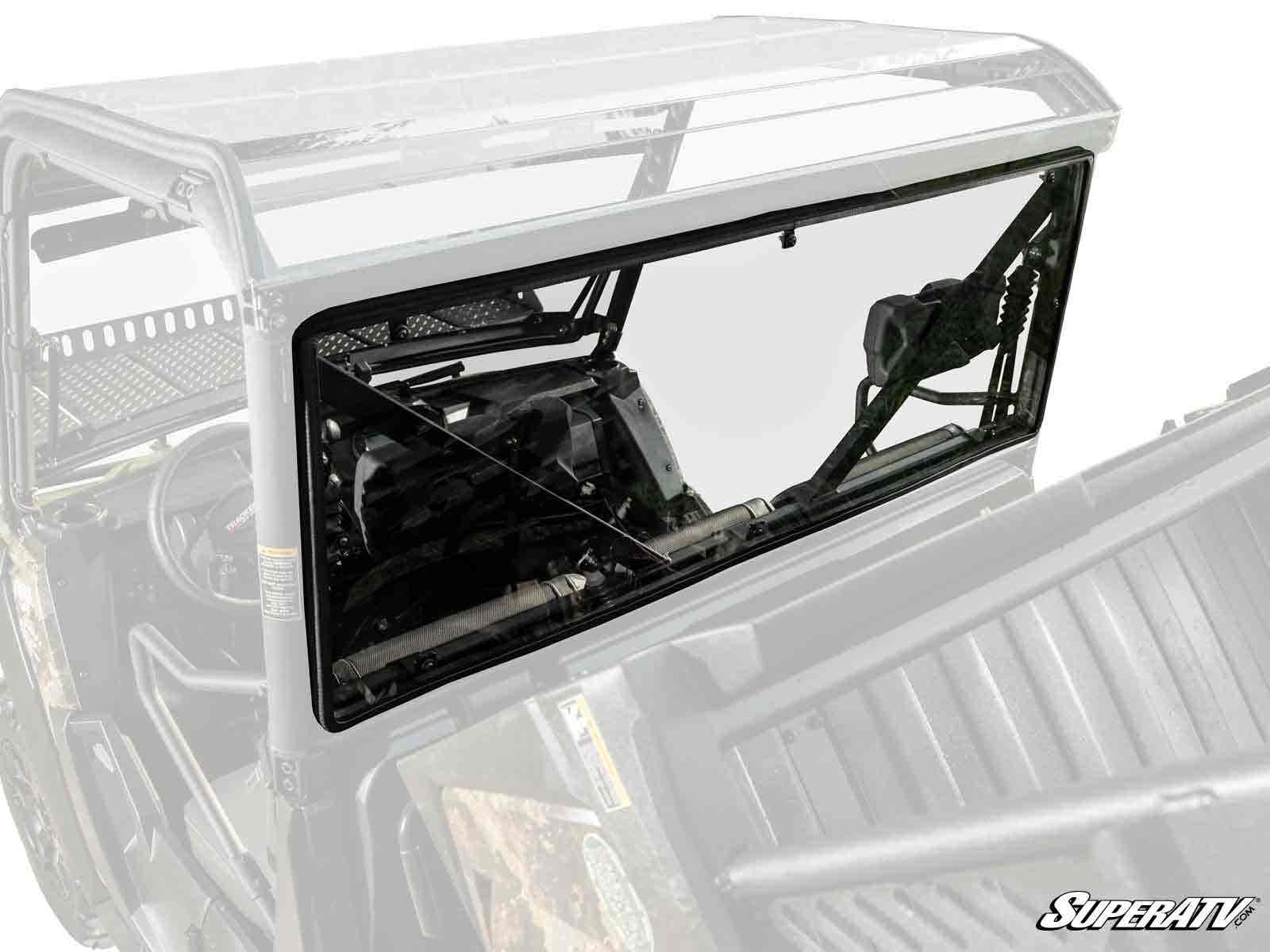 Photo of SuperATV Tracker 800SX Rear Windshield by SuperATV - Premium Windshields for UTVs / Side by Sides