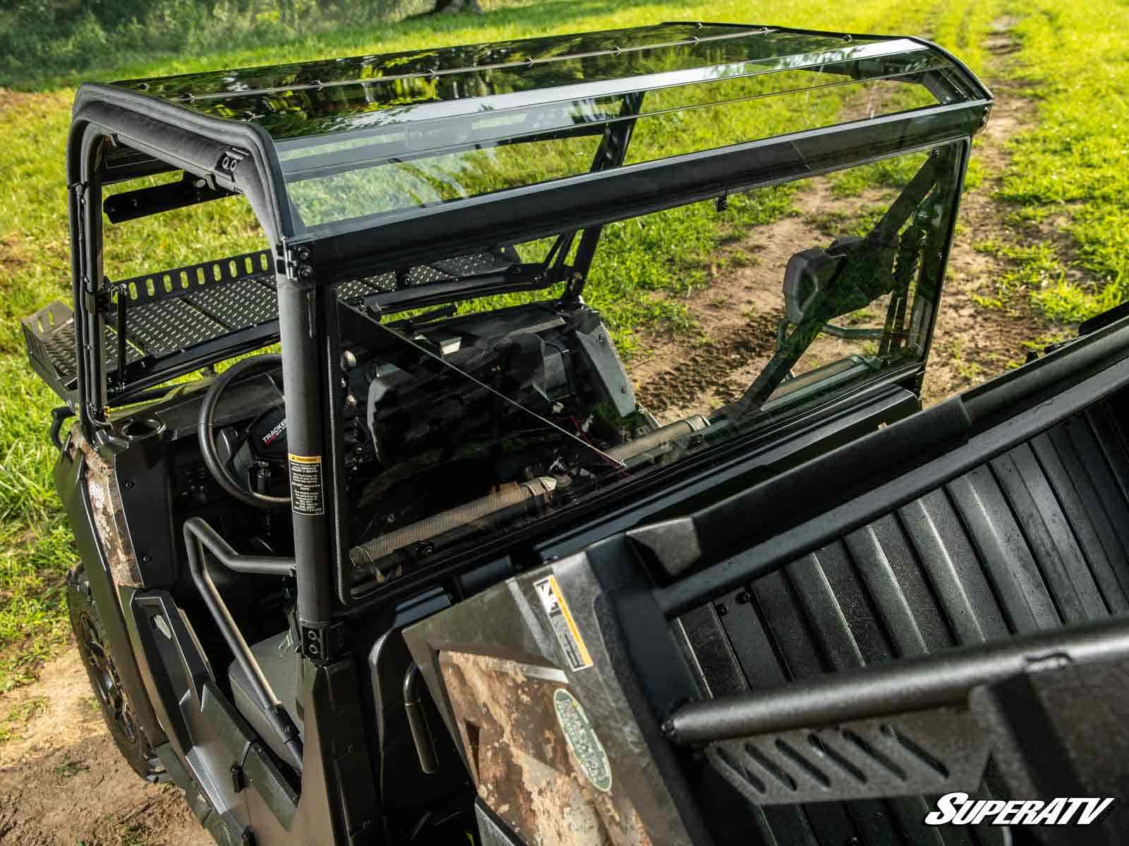 Photo of SuperATV Tracker 800SX Rear Windshield by SuperATV - Premium Windshields for UTVs / Side by Sides