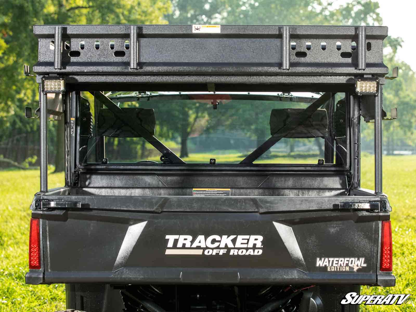 Photo of SuperATV Tracker 800SX Rear Windshield by SuperATV - Premium Windshields for UTVs / Side by Sides