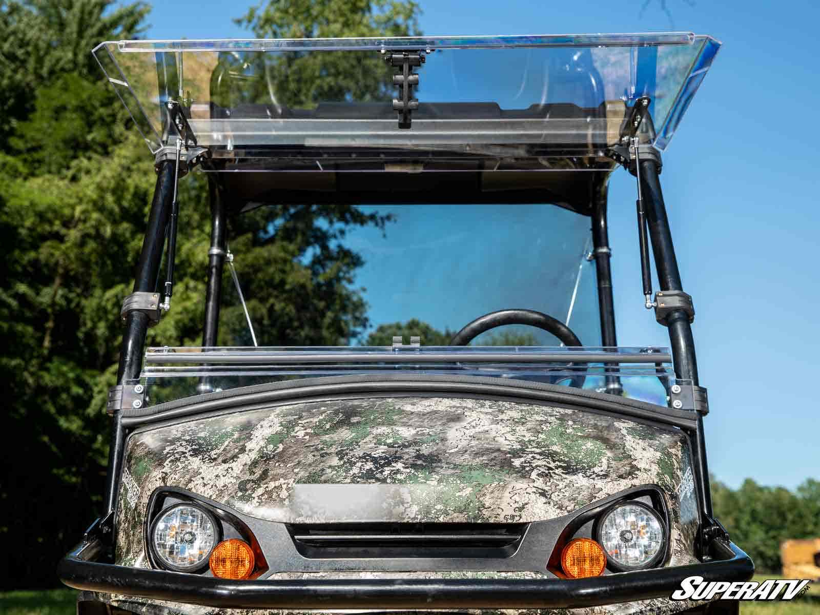Photo of SuperATV Tracker OX400 Scratch-Resistant Flip Windshield by SuperATV - Premium Windshields for UTVs / Side by Sides