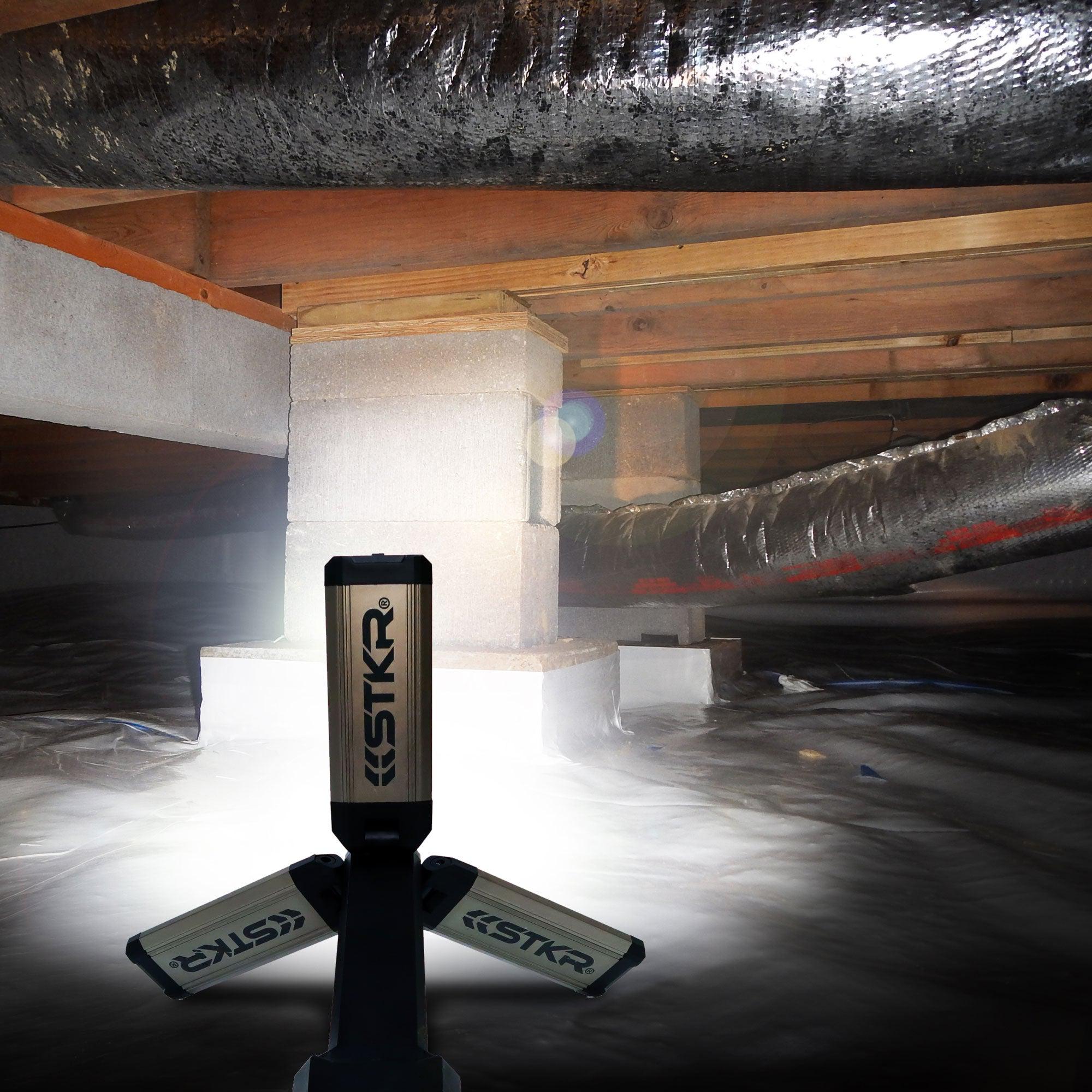 Photo of TRi-Mobile Work Light with Tripod - Portable Rechargeable Shoplight by STKR Concepts - Premium Telescoping Light for UTVs / Side by Sides