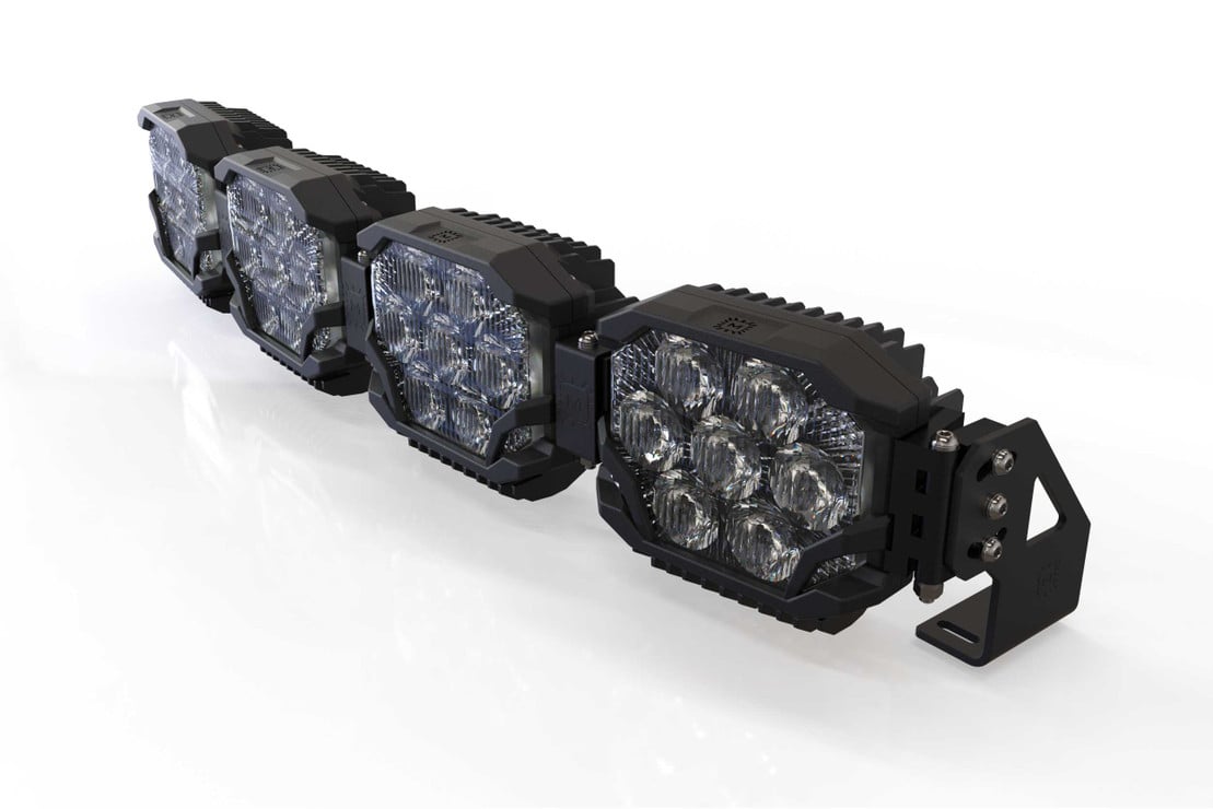 Photo of Morimoto Triple Row Banger Bar off Road LED Light Bar - 4 Pod / 29” by Morimoto - Premium Light Pods for UTVs / Side by Sides