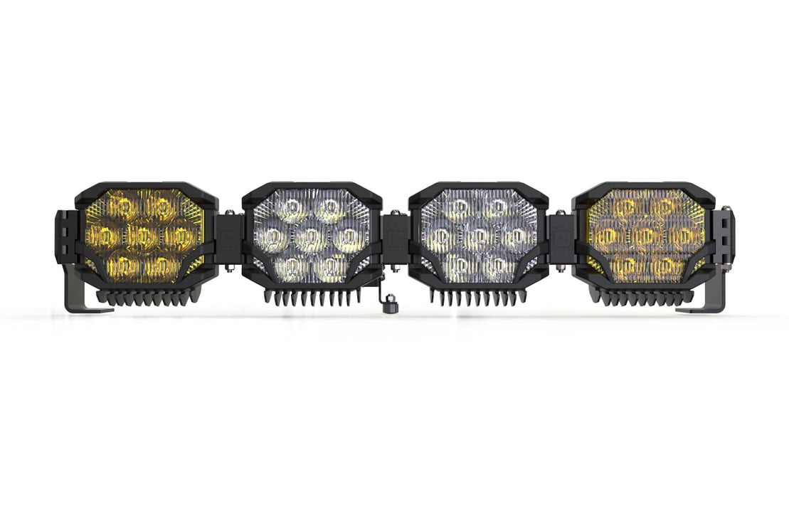 Photo of Morimoto Triple Row Banger Bar off Road LED Light Bar - 4 Pod / 29” by Morimoto - Premium Light Pods for UTVs / Side by Sides