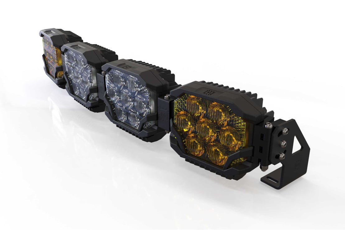 Photo of Morimoto Triple Row Banger Bar off Road LED Light Bar - 4 Pod / 29” by Morimoto - Premium Light Pods for UTVs / Side by Sides