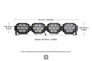 Morimoto Triple Row Banger Bar off Road LED Light Bar - 4 Pod / 29”