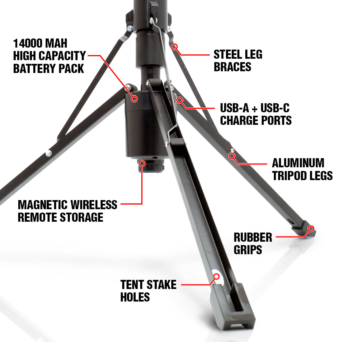 Photo of FLi-OVERLANDER 10' Telescoping Light with Wireless Remote by STKR Concepts - Premium Telescoping Light for UTVs / Side by Sides