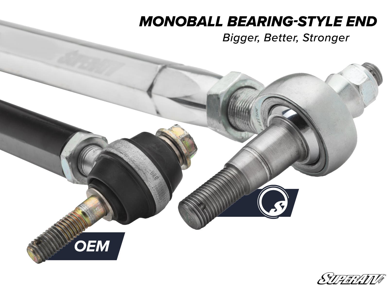 Photo of SuperATV Can-Am Defender HD5 RackBoss 2.0 Steel Bar Tie Rod Kit by SuperATV - Premium Tie Rods for UTVs / Side by Sides