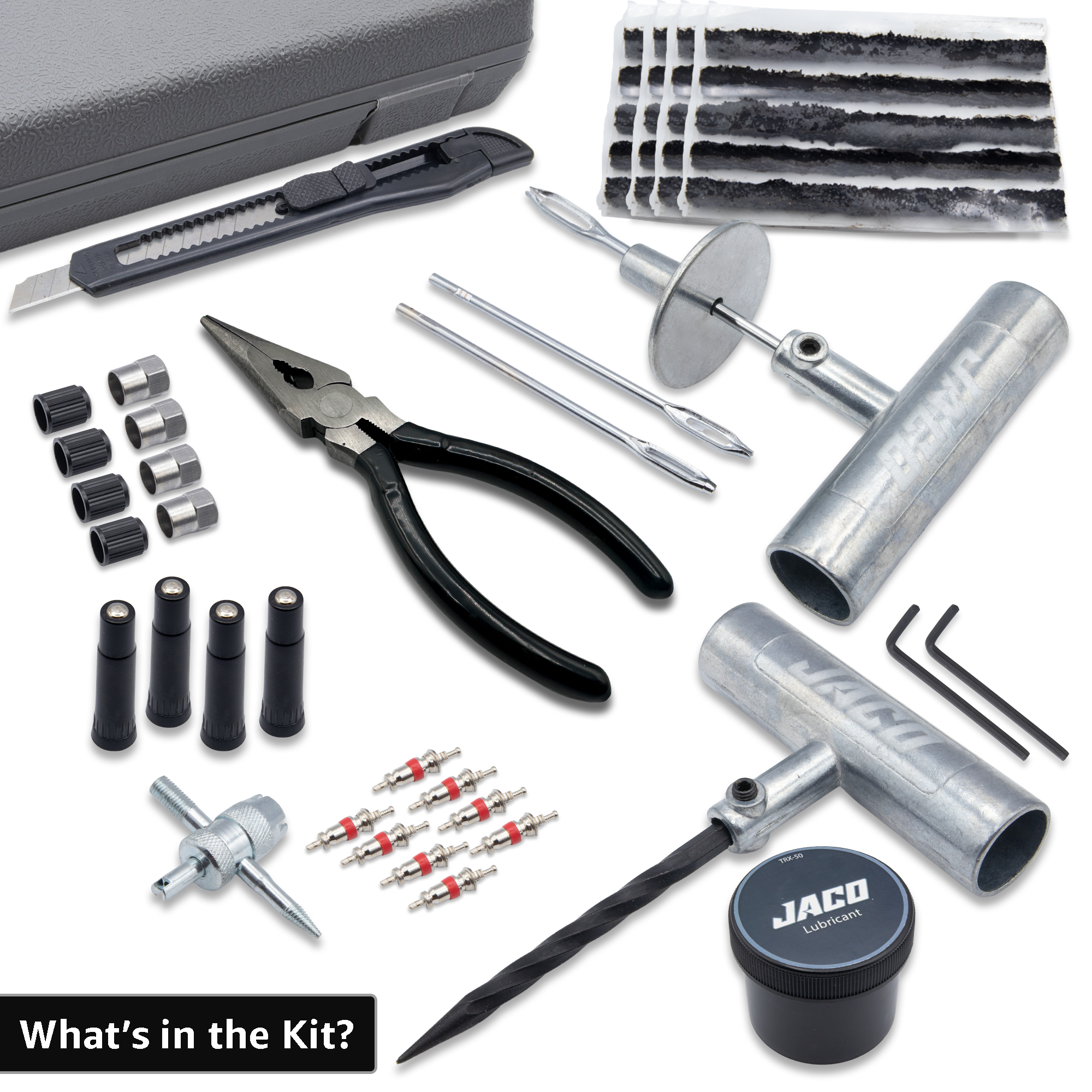 Photo of TRX-50 Heavy Duty Tire Repair Kit (50 pcs) by JACO - Premium Tire Repair Kit for UTVs / Side by Sides