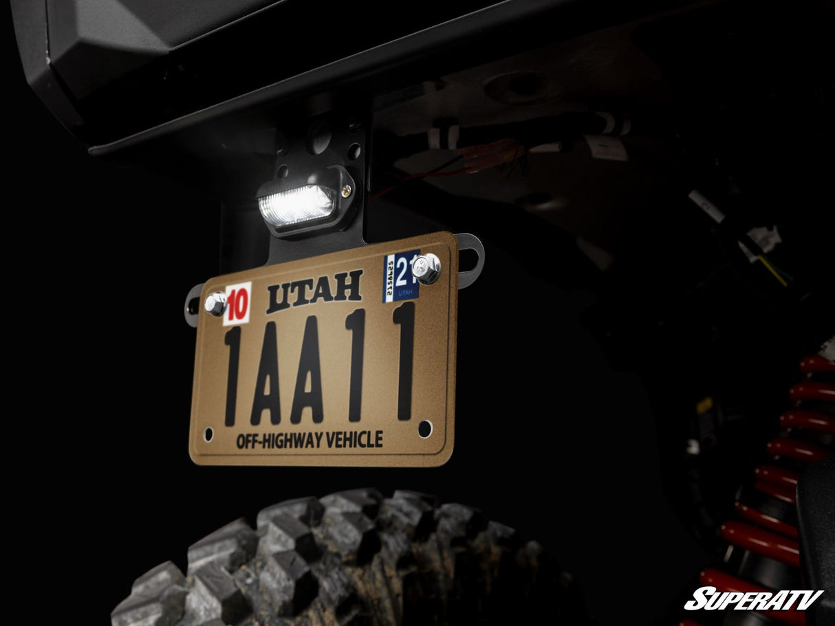 SuperATV Universal Lighted License Plate Holder