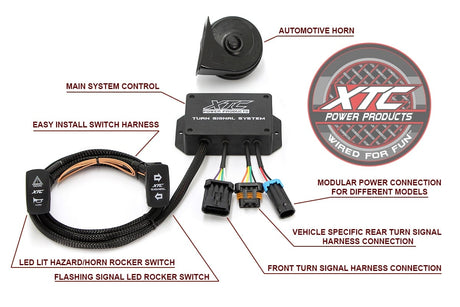 XTC Polaris General 2019+ and Ranger XP 1000 2018+ Plug and Play Turn Signal System with Horn