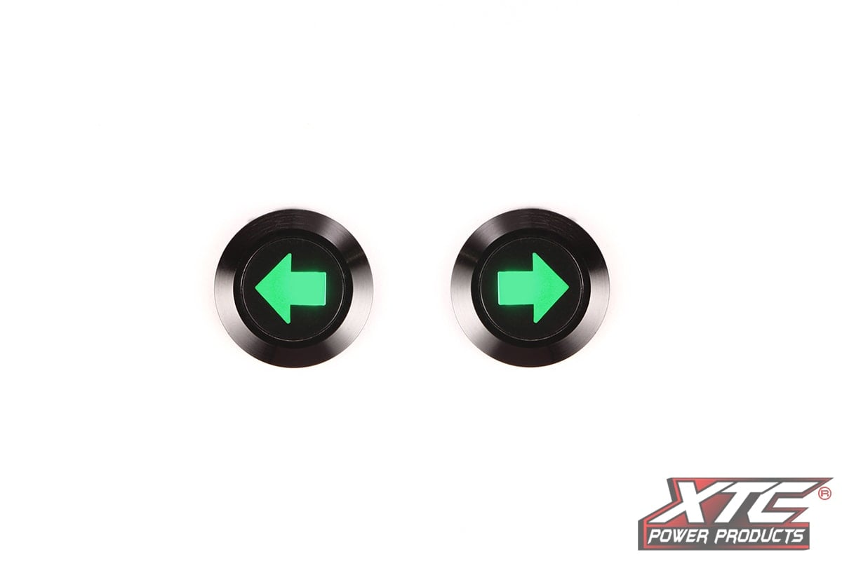 Photo of XTC Turn Signal Dash Indicators - LED Green Arrows Left and Right by XTC Power Products - Premium Street Legal Kits for UTVs / Side by Sides