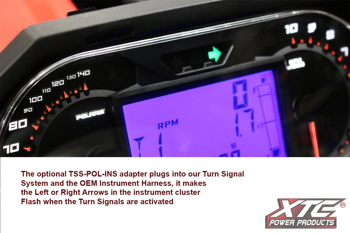 Photo of XTC Polaris Instrument Cluster Turn Signal Adapter - Lets TSS use the OEM Turn Arrows by XTC Power Products - Premium Electrical for UTVs / Side by Sides