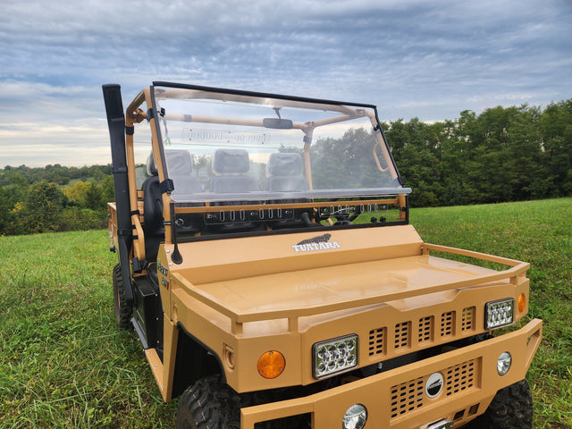 Photo of Tuatara - 2 Pc Scratch-Resistant Windshield w/Clamp and Vent Options by 3 Star UTV - Premium Windshields for UTVs / Side by Sides
