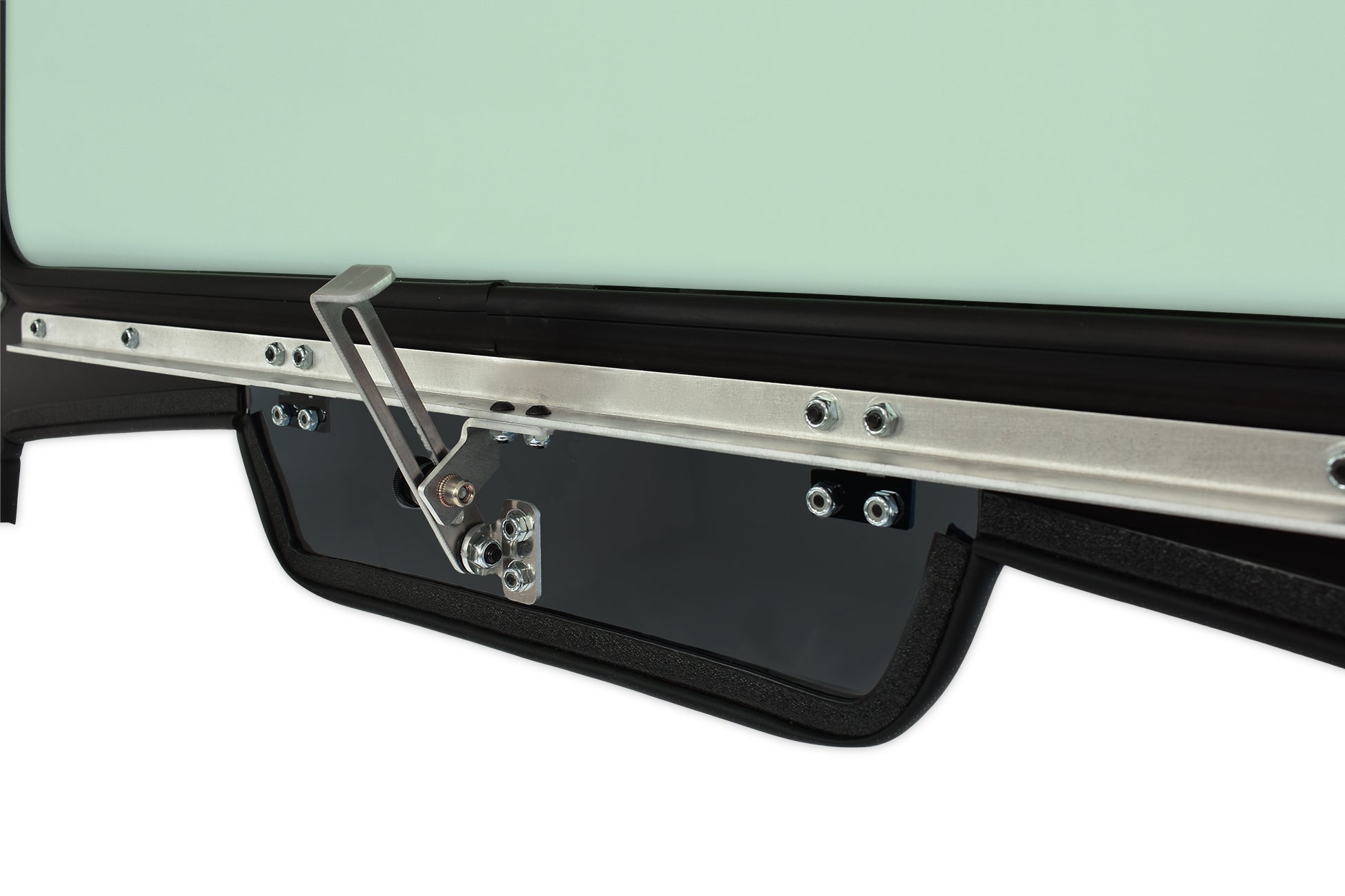 Photo of Black Vented Glass Windshield for Polaris RZR Turbo "S" Model with Wiper by UTVZILLA - Premium for UTVs / Side by Sides