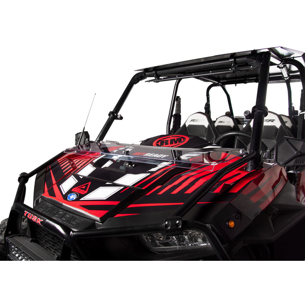 Tusk UTV Hard Coated Hinged Windshield +2-inch Polaris RZR 4 900 2014-2020