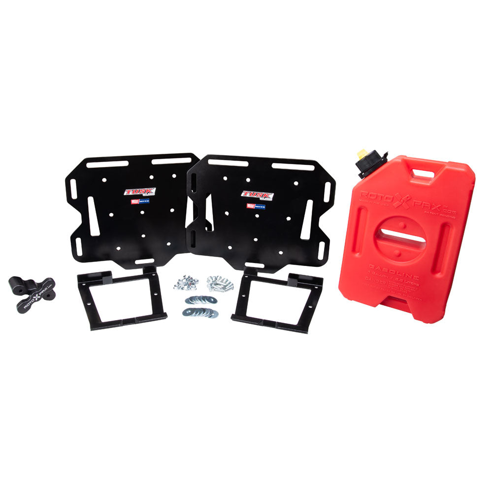 Tusk Pannier Rack Soft Luggage Mount w/RotopaX Mount and 1 gal. Fuel Pack