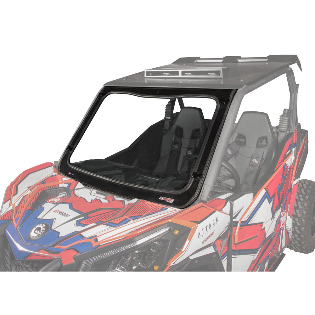 Tusk UTV Full Glass Windshield w/ 12" Wiper Can-Am Maverick 2018–2021*