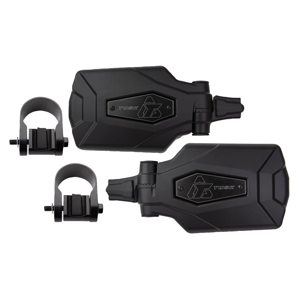 Tusk Pivot Folding Mirror Kit with Low Profile UTV Roll Cage Clamp Polaris RZR Pro R 4 Factory Armored Edition 2020-2026