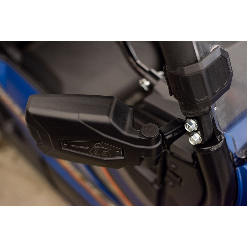 Tusk Pivot Folding UTV Mirror Kit w/A-pillar Mounts Yamaha Wolverine 2016-2021