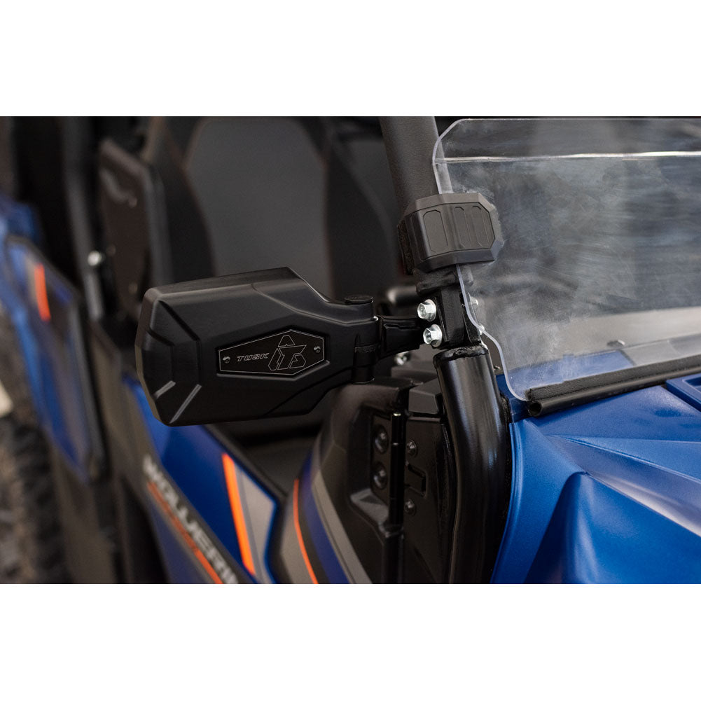 Tusk Pivot Folding UTV Mirror Kit w/A-pillar Mounts Yamaha Wolverine 2016-2021