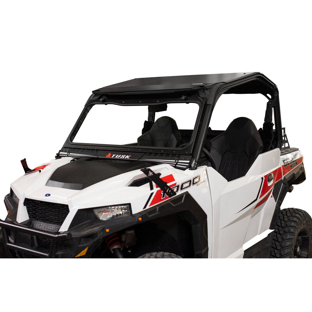 Tusk UTV Folding Glass Windshield w Wiper Polaris GENERAL 1000 2016-2026*