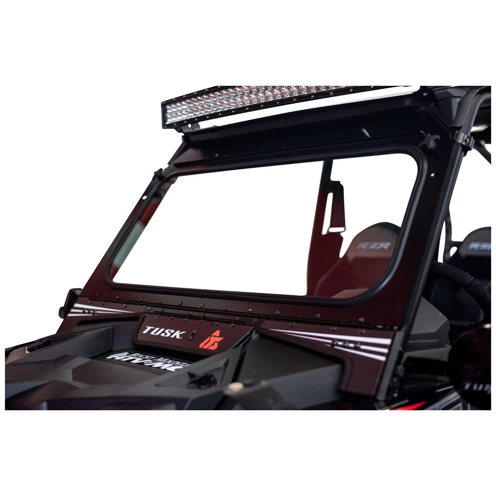 Tusk UTV Folding Glass Windshield with Windshield Wiper Polaris RZR XP 1000 2019–2023