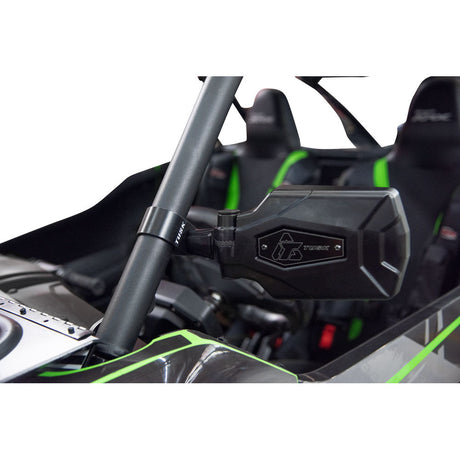 Tusk Pivot Folding Mirror Kit with Low Profile UTV Roll Cage Clamp Tracker XTR 1000 2020