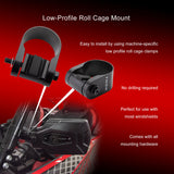 Tusk Pivot Folding Mirror Kit with Low Profile UTV Roll Cage Clamp Kawasaki Teryx 750 2008–2025