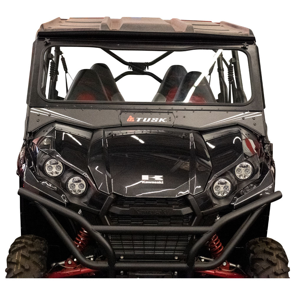 Tusk UTV Folding Glass Windshield with Windshield Wiper Kawasaki Teryx 800 2016–2025