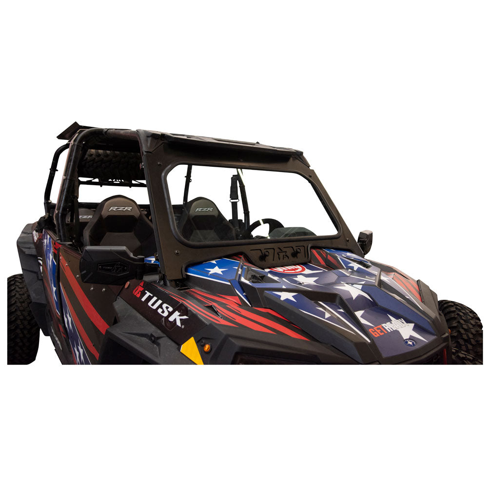 Tusk UTV Full Glass Windshield With Vent and 12" Windshield Wiper Polaris RZR XP 1000 2019–2023