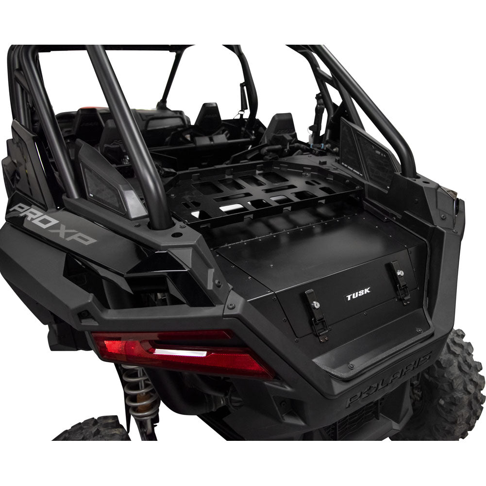 Tusk Cargo Hatch with Top Rack - Black Powder Coated for Polaris RZR Pro S 4
